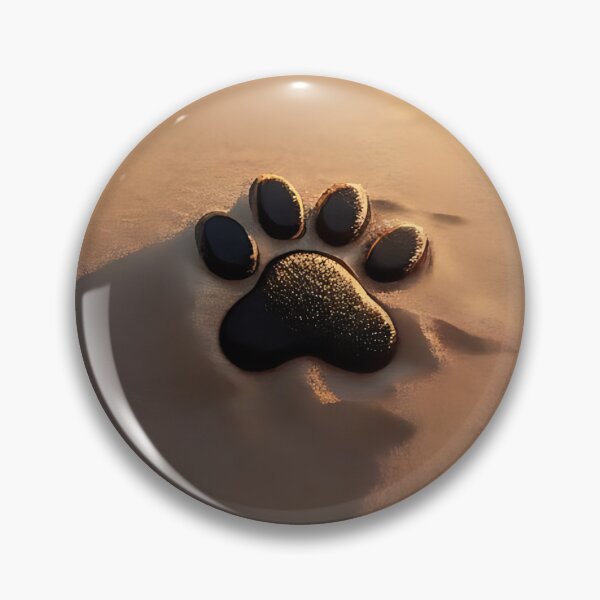 Aperçu de l'œuvre Dog Days of Summer - Pawprints in the Sand créée et vendue par PixelPrintPH.