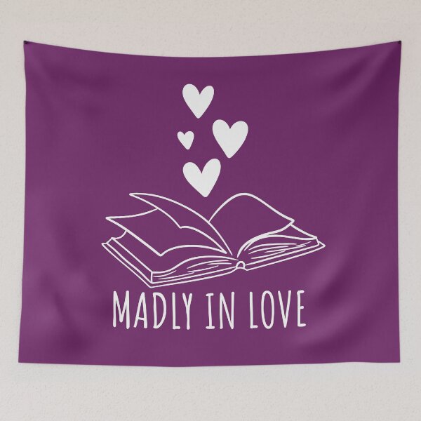 Item preview, Madly In Love With Books Bookish Aesthetic Book Lover designed and sold by BookishSerena.