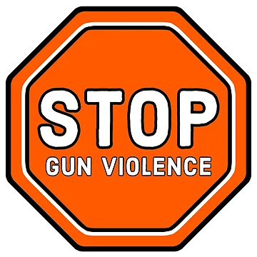 Artwork thumbnail, Stop gun violence by Rachel the Artist