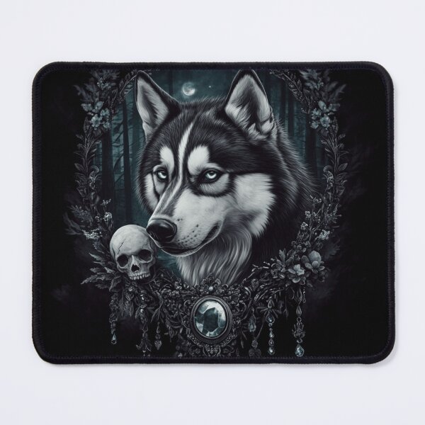 Item preview, Husky And Skull designed and sold by Nocturne Paws.
