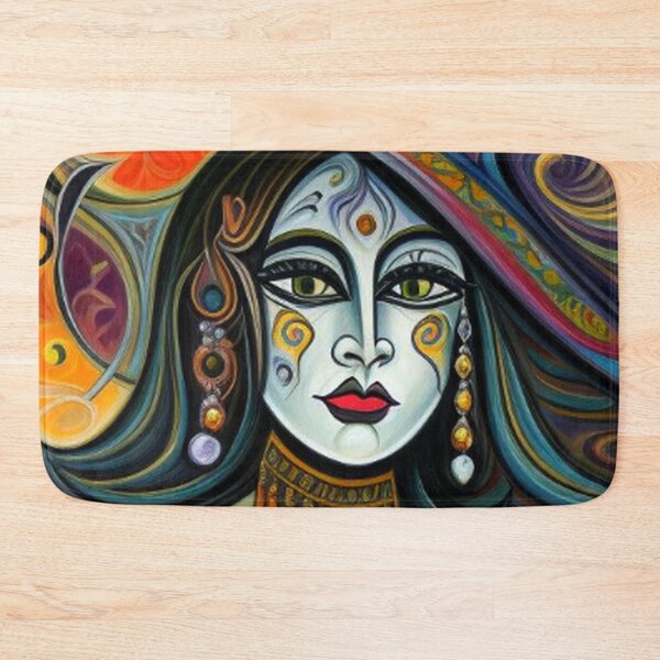 Item preview, Colorful Abstract Portrait Woman designed and sold by TheDarkWardrobe.