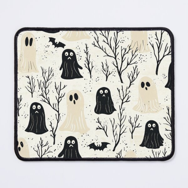 Item preview, Playful Spooky Ghosts Halloween Pattern with Vintage Horror Vibes designed and sold by PaintbrushPlace.
