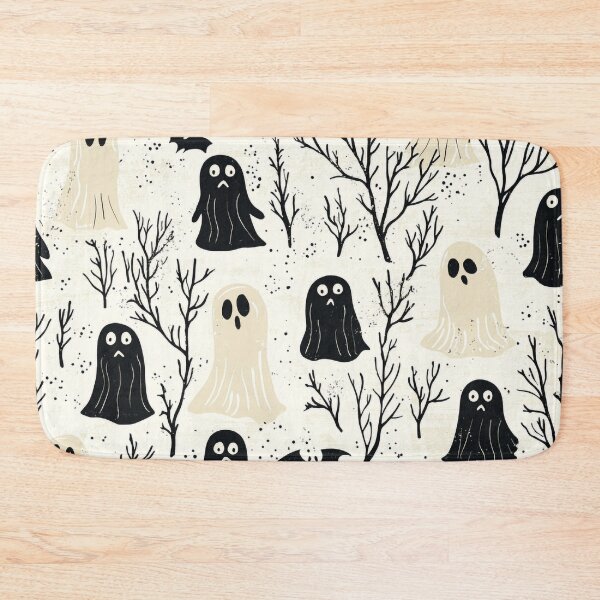Item preview, Playful Spooky Ghosts Halloween Pattern with Vintage Horror Vibes designed and sold by PaintbrushPlace.