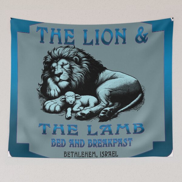Item preview, THE LION AND THE LAMB designed and sold by Foxlindesigns.