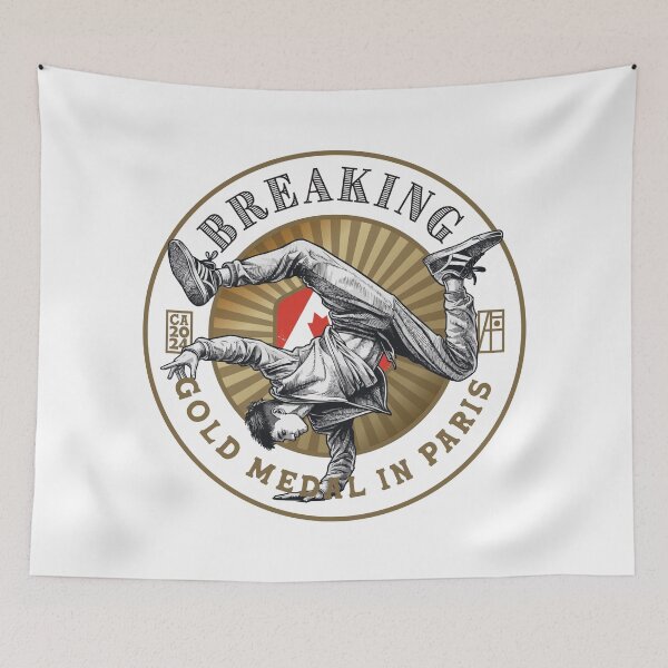 Item preview, 2024 - CANADA - BREAKING - GOLD MEDAL - PARIS - 2 designed and sold by ArtProjectShop.