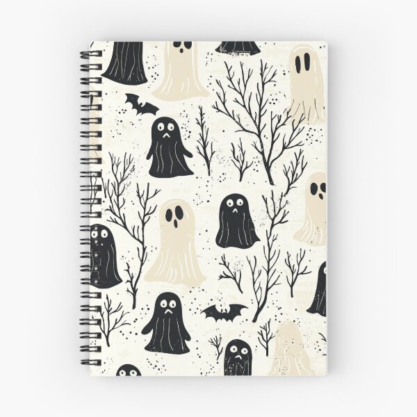 Item preview, Playful Spooky Ghosts Halloween Pattern with Vintage Horror Vibes designed and sold by PaintbrushPlace.