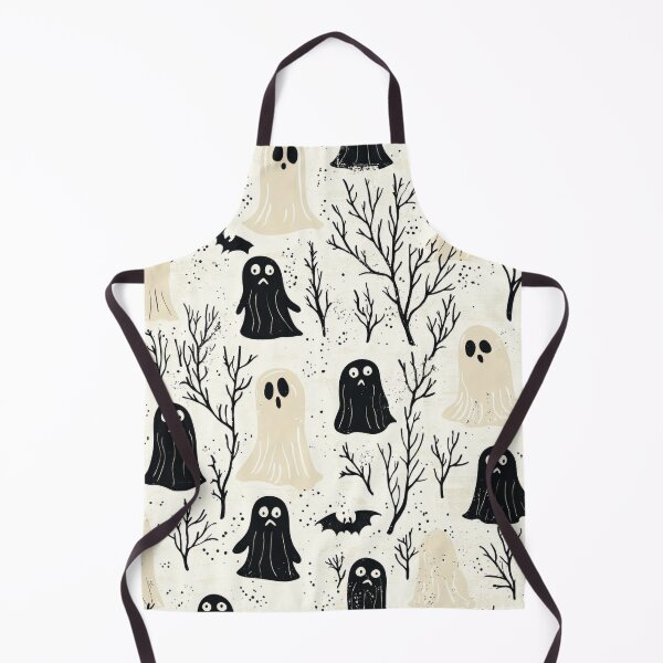 Item preview, Playful Spooky Ghosts Halloween Pattern with Vintage Horror Vibes designed and sold by PaintbrushPlace.