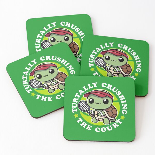 Item preview, Turtally Crushing the Court Tennis Turtle designed and sold by DetourShirts.