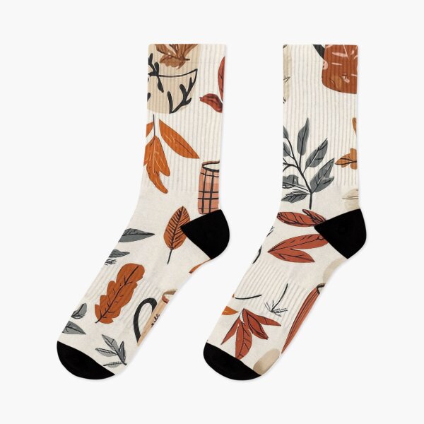 Item preview, Cozy Autumn Design with Steaming Mugs and Warm Blankets in Muted Colors designed and sold by PaintbrushPlace.