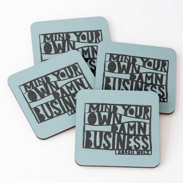 Item preview, Tim Walz Mind Your Own Damn Business Linocut designed and sold by lilikoicake.