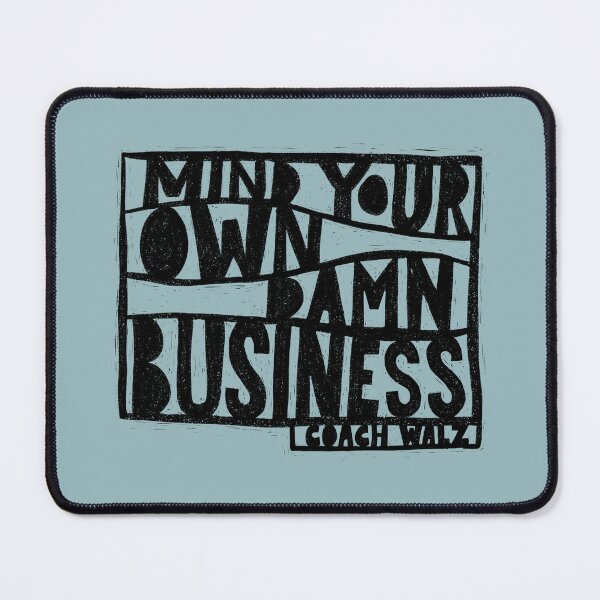 Item preview, Tim Walz Mind Your Own Damn Business Linocut designed and sold by lilikoicake.