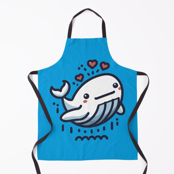 Item preview, Lovely Leaping Whale - Whimsical Ocean Love Lineart designed and sold by H Jonas.