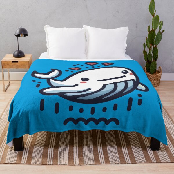 Item preview, Lovely Leaping Whale - Whimsical Ocean Love Lineart designed and sold by H Jonas.