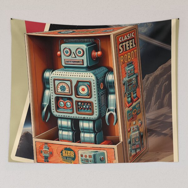 Item preview, vintage robot toy designed and sold by aliraweb.