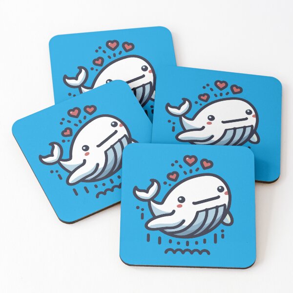 Item preview, Lovely Leaping Whale - Whimsical Ocean Love Lineart designed and sold by H Jonas.