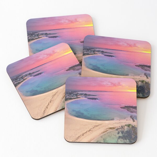 Item preview, Toowoon Bay Beach aerial at sunrise 1 designed and sold by Beata  Cz.  Young.