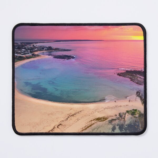Item preview, Toowoon Bay Beach aerial at sunrise 1 designed and sold by Beata Cz. Young.