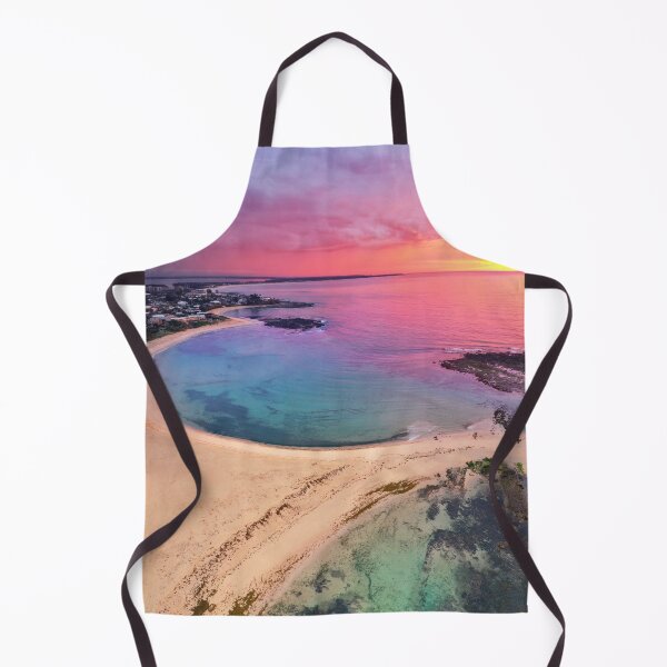 Item preview, Toowoon Bay Beach aerial at sunrise 1 designed and sold by Beata Cz. Young.