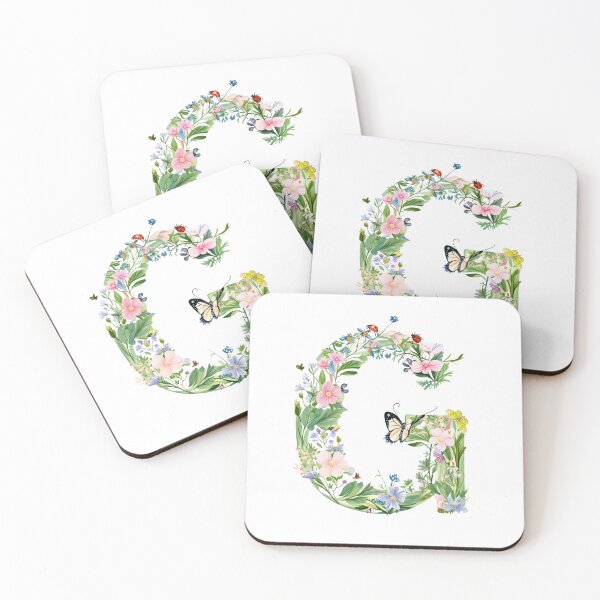 Item preview, "Floral G" designed and sold by GoldAuraDesign.