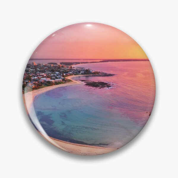 Item preview, Toowoon Bay Beach aerial at sunrise 2 designed and sold by Beata  Cz.  Young.