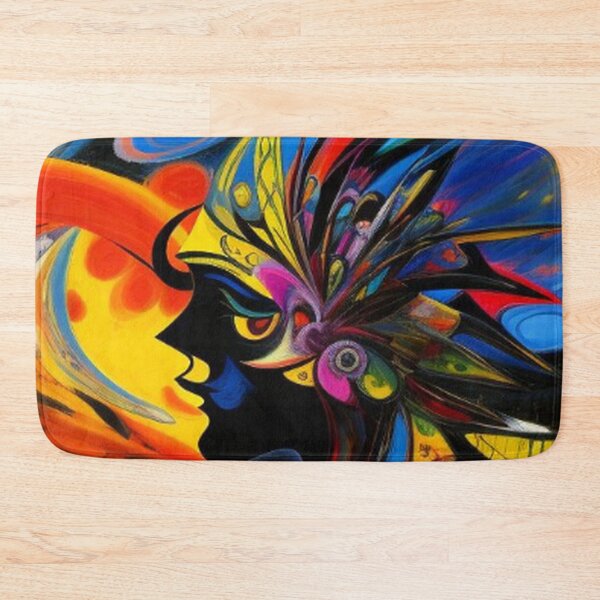 Item preview, Colorful Abstract Portrait Woman designed and sold by TheDarkWardrobe.
