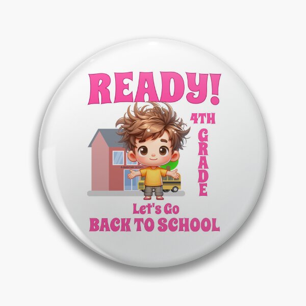 Item preview, Ready 4th Grade_Let's Go Back to School designed and sold by NuttySqueaky.