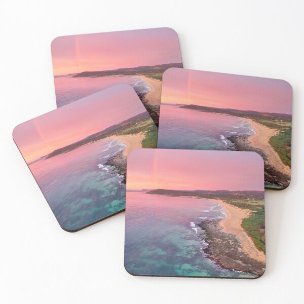 Item preview, Toowoon Bay Beach aerial at sunrise 4 designed and sold by Beata  Cz.  Young.