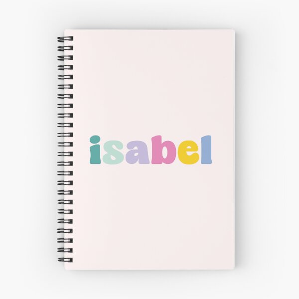 Item preview, Isabel - Custom name on colorful block font designed and sold by To the Lua.