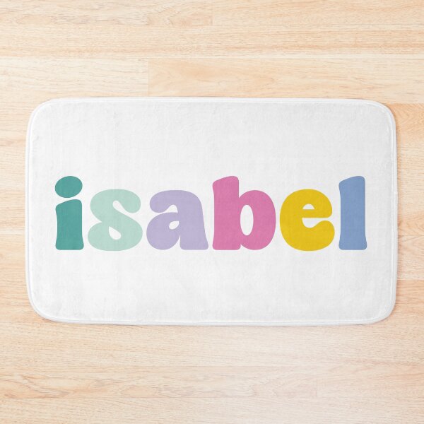 Item preview, Isabel - Custom name on colorful block font designed and sold by To the Lua.