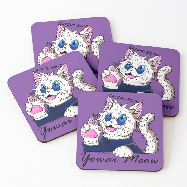 Item preview, Catoru Gojo - Yowai Meow designed and sold by Mangaman Ponzi Designs.