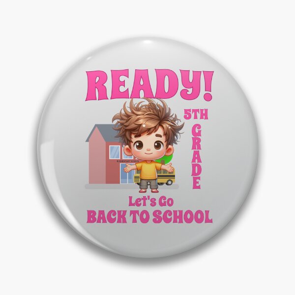 Item preview, Ready 5th Grade_Let's Go Back to School designed and sold by NuttySqueaky.