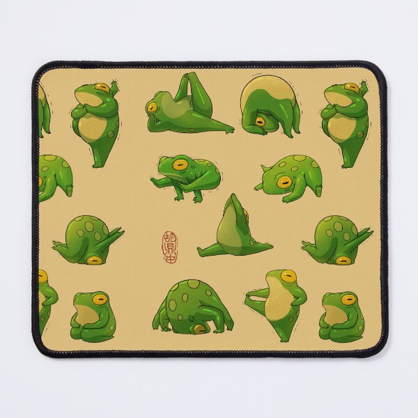 Item preview, Yoga Frogs 2 Poster No Text designed and sold by DingHuArt.