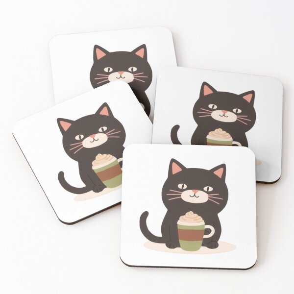 Item preview, Cute chubby funny kitty cappuccino lover. designed and sold by SaraSumi.
