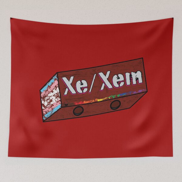 Item preview, Xe/Xem Pronoun Pride Brick designed and sold by BiOurPride.