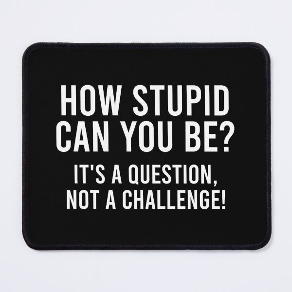Item preview, How Stupid Can You Be It's a Question Not a Challenge! designed and sold by zhilwahesani.