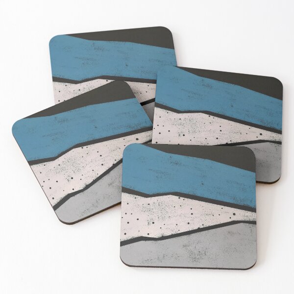 Item preview, Blue, White And Silvery-Gray Abstract Art Designs designed and sold by DEC02.