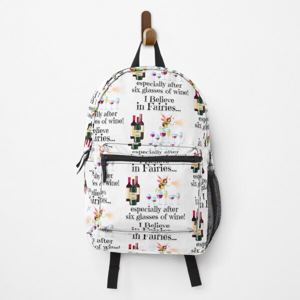 Item preview, I Believe in Fairies and Wine | Whimsical & Funny Drinking Design designed and sold by Fredster1966.