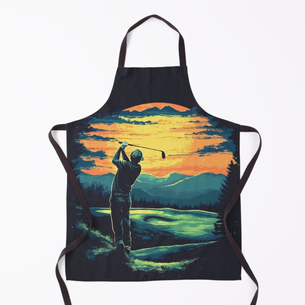 Item preview, Golfer Swing at Golf Course at Magic Hour designed and sold by harmonicllc.