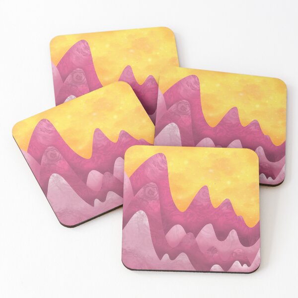 Item preview, Pink Mountains & Citrus Sunset designed and sold by VelvetFungi.