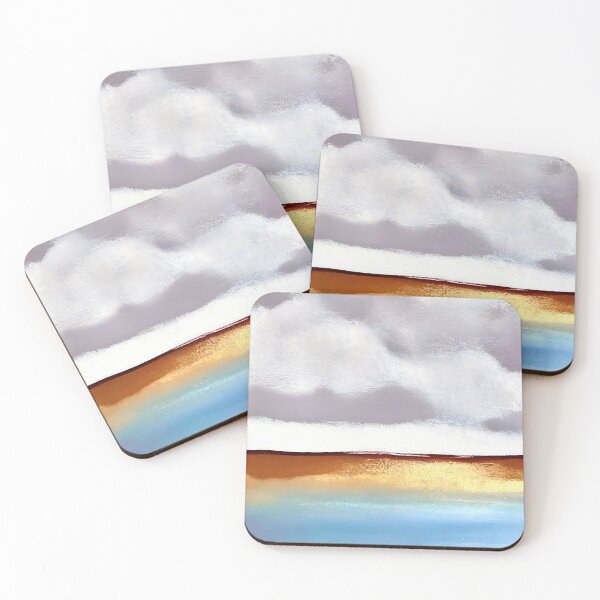Item preview, Peaceful Ocean, Golden Sand, And Exotic Clouds Abstract  designed and sold by DEC02.