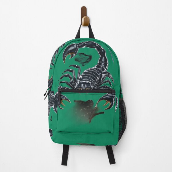 Item preview, The Scorpion is Predominantly Black, with Highlights that Give a Sense of Sheen or Glossiness to its Exoskeleton designed and sold by macadolie.