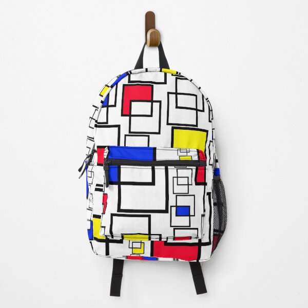 Item preview, Modern Art Geometric Squares Red Yellow and Blue designed and sold by Sharon Schwalbe.