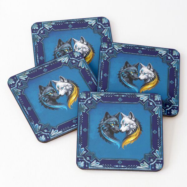 Item preview, Majestic wolf heads.  designed and sold by nicky2342.