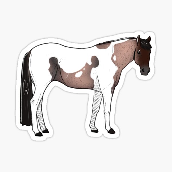Item preview, Bay Roan Tovero American Quarter Horse designed and sold by Kgerdoodles.