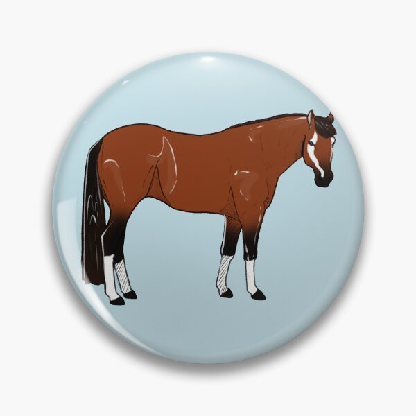 Item preview, Badger Face Blood Bay American Quarter Horse designed and sold by Kgerdoodles.