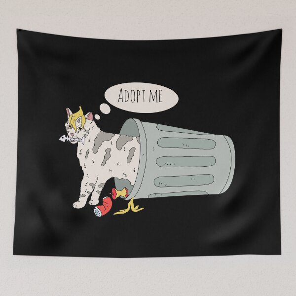 Item preview, street cat looking for food designed and sold by Brexmore3.