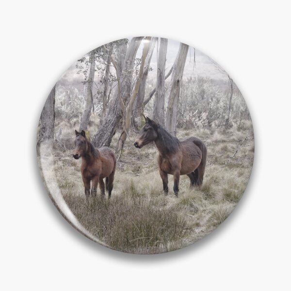Item preview, Australian brumbies in wintertime  designed and sold by Beata  Cz.  Young.