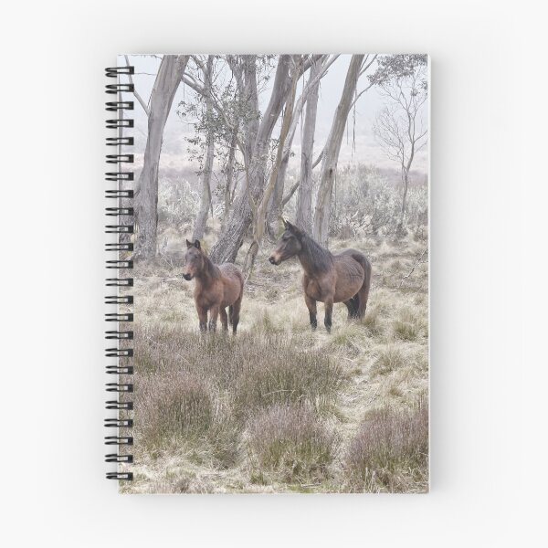 Item preview, Australian brumbies in wintertime  designed and sold by Beata  Cz.  Young.