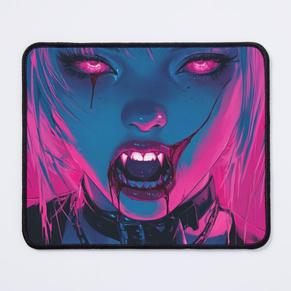 Item preview, Pink and Blue Vamp Girl designed and sold by CursedbyLilith.