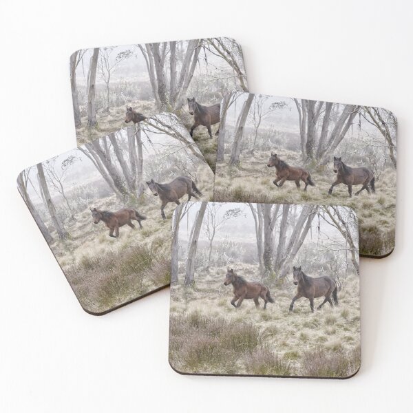 Item preview, Australian Brumbies on a cold day  designed and sold by Beata  Cz.  Young.